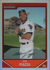 2007 (ATHLETICS) Bowman Chrome Refractors #120 Mike Piazza