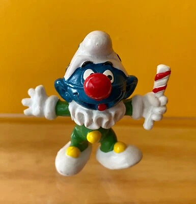 Pitufos - 20090 - Bufón Pitufo en traje de payaso PVC Figura 1976 vintage Peyo Foto 1 de 4