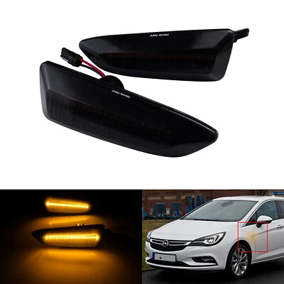 2x LED Seitenblinker Blinker Schwarz für Opel Astra K Sports Tourer B16 2015- - Bild 1 von 4