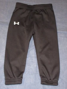 Boys Joggers Sweat Pants by UNDER ARMOUR - Size 18 m - Black w/ White Logo - Picture 1 of 1