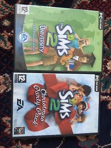The sims 2 university expansion pack & Christmas party pack cd-rom  - Picture 1 of 5