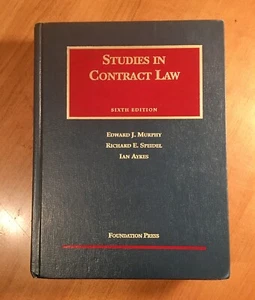 Studien zum Vertragsrecht 6. Auflage E17 Buch Stiftung Presse Murphy Thomson - Bild 1 von 4