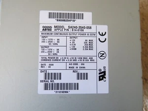 Fuente de alimentación Apple PowerMac G4 ASTEC SA240-3540-058 614-0108 237W - Imagen 1 de 5