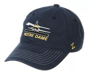 NOTRE DAME IRISH NCAA GOLDEN DOME STRAPBACK DESTINATION DAD CAP HAT NWT! ZEPHYR - Picture 1 of 7