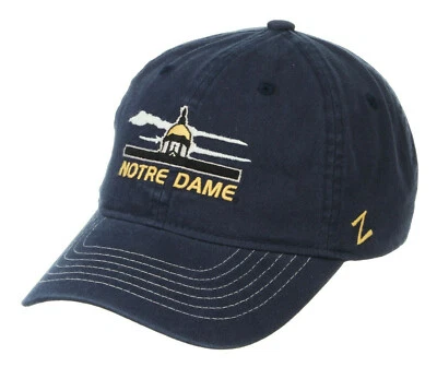 NOTRE DAME IRISH NCAA GOLDEN DOME STRAPBACK DESTINATION DAD CAP HAT NWT! ZEPHYR - Image 1 of 4