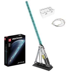 Mould King 10139 Espada Azul Brilla Sable de Luz Fluorescente Bloque de Construcción Juguete - Imagen 1 de 10