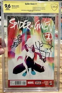 Spider-Gwen #1 - Signed by Rodriguez, Latour, Renzi - CBCS 9.6 Signed & Sketched - Picture 1 of 5