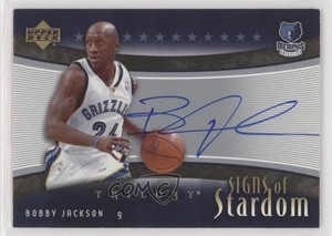 2005-06 Upper Deck Trilogy Signs of Stardom Bobby Jackson #SS-BJ Auto