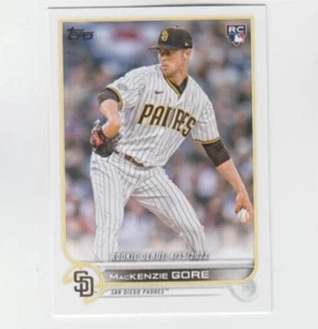 (10) MacKenzie Gore 2022 TOPPS UPDATE SERIES ROOKIE DEBUT LOT #US294 PADRES - Picture 1 of 1