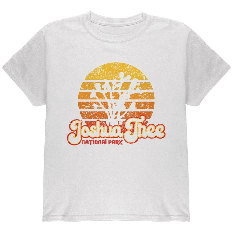 Camiseta retro Parque Nacional años 70 puesta de sol Joshua Tree juvenil Foto 1 de 1