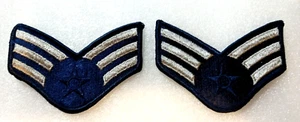 2 Vintage gedämpfter Stern USAF Air Force Senior Airman Patch NOS Neu 1970er? - Bild 1 von 3