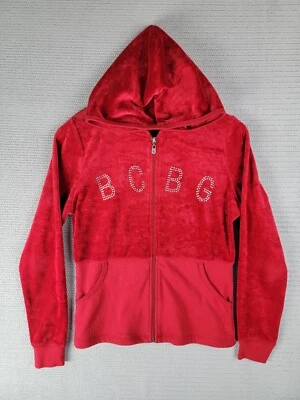 BCBG Maxazria Sudadera con Capucha Cremallera Embellecida Mezcla Poliéster Talla Grande Foto 1 de 4
