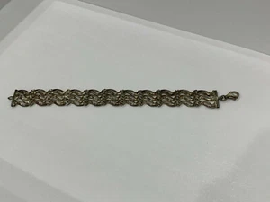 Vintage Sterling Silver Modernist Style Design Bracelet - Picture 1 of 10