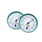2 In 1 Aluminum Alloy Thermometer Hygrometer Wall-mounted Thermometer Meter