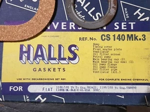 NOS Fiat 1100 (508C 103TV) 1938-1954 Conversion (sump) gasket set - FREE UK P+P - Picture 1 of 2