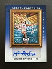 2020-21 Panini Court Kings Julius Erving Legacy Portraits Auto # /10
