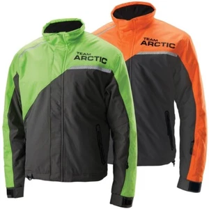 Arctic Cat Men's Interchanger 3 in 1 Insulated Snow Jacket - Black Green Orange - Picture 1 of 7