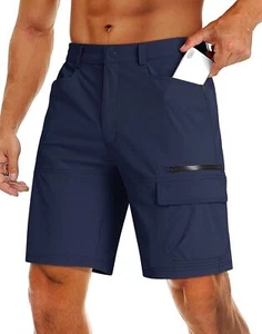 Hiking Cargo Shorts Men Quick Dry Casual Shorts Outdoor Work Summer Shorts Na... - Picture 1 of 7