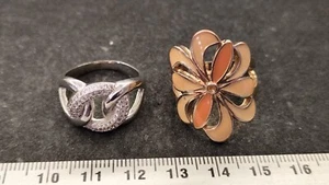 LOT 2 BAGUES RETRO CHIC - REF11944J - Imagen 1 de 4