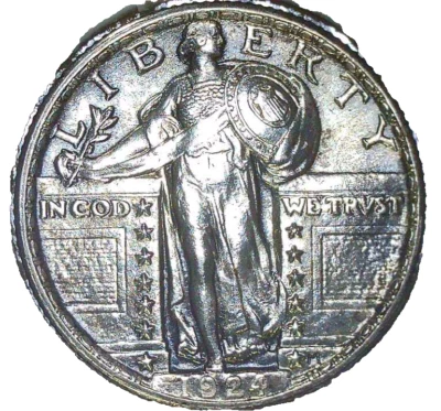 1924 P Standing Liberty Quarter Very Ch GEM BU Uncirculated FH - Image 1 of 4