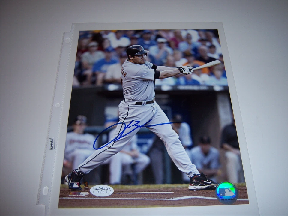 ФОТОГРАФИЯ LANCE BERKMAN HOUSTON ASTROS JSA/STAMP С АВТОГРАФОМ 8X10 - Изображение 1 из 1