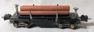 Lionel 3651 Pre War O Gauge Operating Lumber Car w/Logs & Bin - Ready To Run - Picture 1 of 10