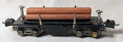 Lionel 3651 Pre War O Gauge Operating Lumber Car w/Logs & Bin - Ready To Run - Image 1 of 4