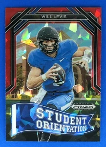 Tarjeta de fútbol americano 2023 Panini Prizm Draft Picks Will Levis #SO-3 Kentucky Red Ice - Imagen 1 de 2