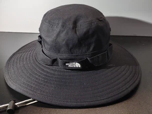North Face Wide Brim Boonie Hat Cap Black Unisex Adult S/M Fitted Outdoor Hiking - Picture 1 of 8