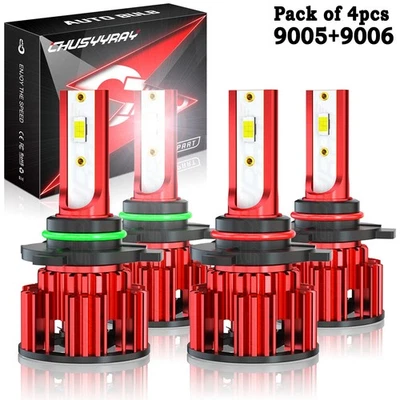 4x LED Faros Bombillas para Pontiac Grand Prix 1988-2008 High Low Beam Foto 1 de 4