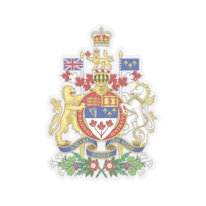 Coat of arms of Canada rendition (Canada) (Coat of Arms) STICKER Vinyl Kiss-Cut - Picture 1 of 25