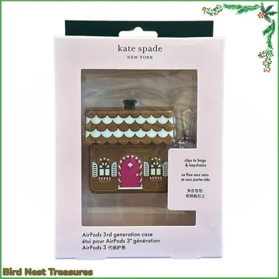 NIB Kate Spade New York GINGERBREAD 3rd Gen AirPods Carrying Case K9401 - Image 1 of 4