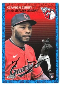 2023 Topps Chrome Plat - Xzavion Curry #32 Blue Mini-Diamond Refractor /199 (RC) - Bild 1 von 2