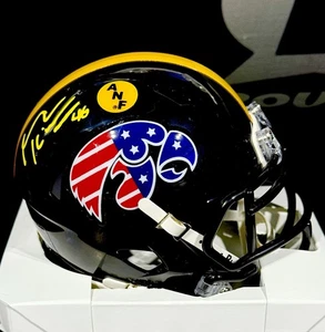 Minicasco firmado por George Kittle raro Iowa Hawkeyes 49ers certificado Beckett - Imagen 1 de 2