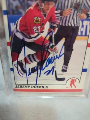 Autographed Hockey Card 2 Pack featuring Jeremy Roenick  Chicago Blackhawks  - Image 1 of 4