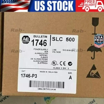 New Factory Sealed 1746-P3 SER A SLC 500 Power Supply Module 1746P3 US Free Tax - Image 1 of 4