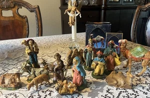 Set Natività Fontanini Gesù Angelo Italia Vintage - Foto 1 di 24