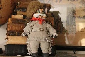 Vintage Franklin Mint Porzellan Kolonial Katze Puppe - Bild 1 von 2