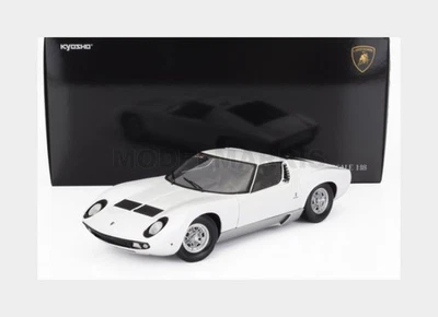 KYOSHO 08314W LAMBORGHINI - MIURA P400 1968 - WHITE SILVER - 1/18 - Immagine 1 di 2