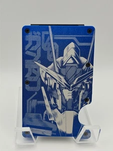 Gundam 00 Custom Engraved Metal RFID EDC Minimalist Wallet - Bild 1 von 2
