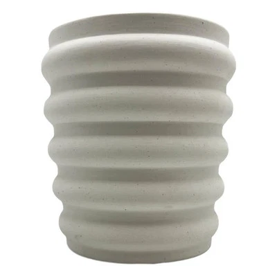 Jarrón de cerámica beige moderno Bergamo Art en beige Foto 1 de 4