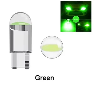 2 x T10 SMD LED Brillante Montaje Lateral Cuña Bombillas W5W 501 Verde 12V - Imagen 1 de 1