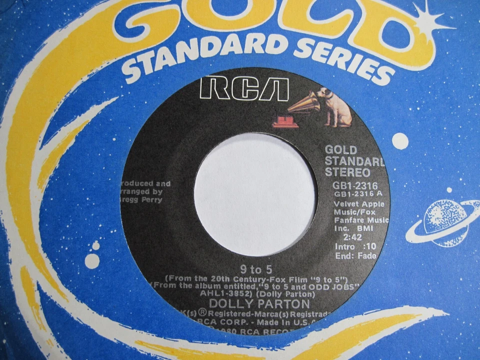 DOLLY PARTON * 45 * 9 To 5 / Old Flames Can't Hold A Candle * MINT * Vinyl * RI - Image 1 of 1