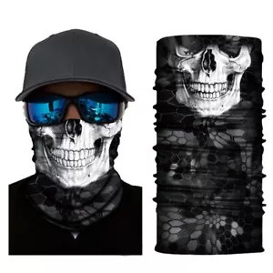Fashionable Skull Balaclava Sun Shield Motorcycle Sport Du Rag Fishing Headwear - Picture 1 of 3