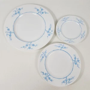 Spode Geisha Azul Claro 3 Piezas Colocación Cena Ensalada y Pan/Plato de Postre - Imagen 1 de 10