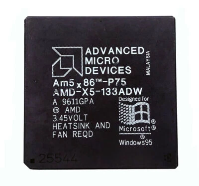 AM5X86-P75 AMD-X5-133ADW CPU 32-Bit PGA168 - Image 1 of 4