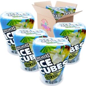 4x Ice Breakers Ice Cubes PINA COLADA Sugar Free Gum - 160 PIECES - By MUNCHIQUE
