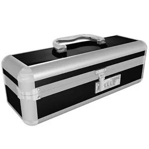 Lockable Vibrator Case - Regular - Black - Discreet adult-novelty Toy Box - Picture 1 of 3