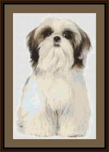 Shih Tzu Dog Cross Stitch Kit - Picture 1 of 2