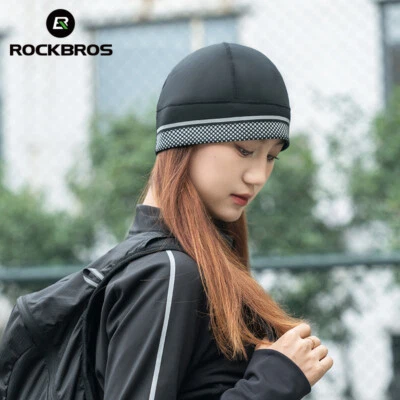 RockBros Cycling Cap Kint Thermal Warm Cap Comfortable Reflective Elastic Cap - Image 1 of 4